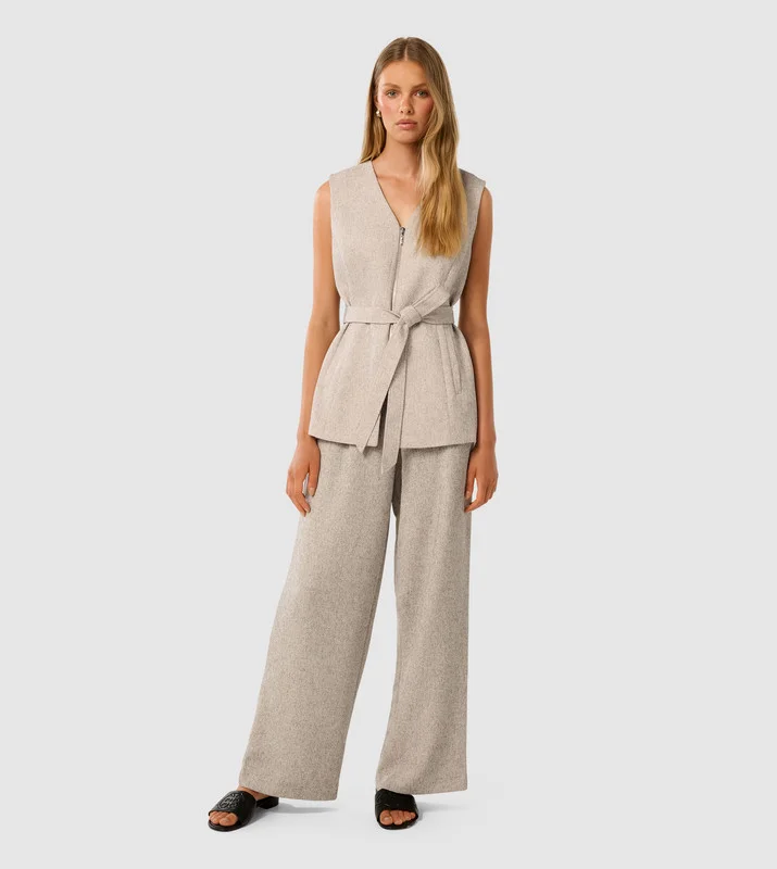 Jackie Textured Wide Leg Pant